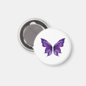 Ätherischer lila Schmetterling Ästhetik Stanze  Magnet (Vorderseite/Rückseite)