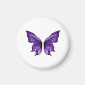 Ätherischer lila Schmetterling Ästhetik Stanze  Magnet (Vorne)