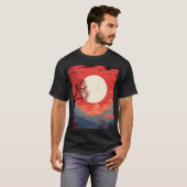 Ätherischer Mond in einem roten Himmel über den Be T-Shirt (Vorne ganz)