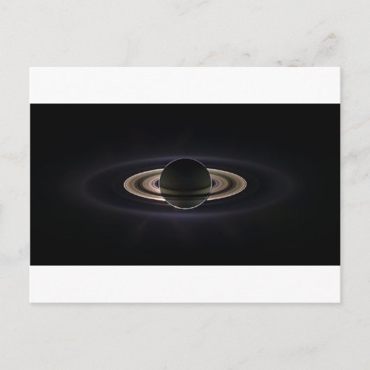 Ätherischer Saturn" Postkarte (Vorderseite)