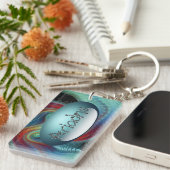 Ätherischer Schleier Schlüsselkette Schlüsselanhänger (Vorderseite rechts)
