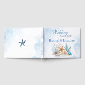 Ätherischer Strand Seestern & Sanddollar-Hochzeit  Gästebuch (Voll)