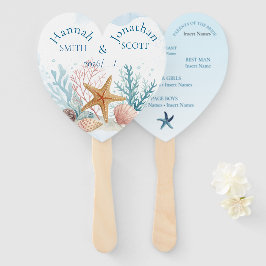 Ätherischer Strand Seestern und Sand-Dollar-Hochze Fächer