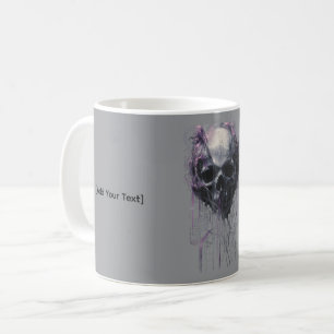 Ätherischer Totenkopf Abstract Grunge Dark Art Kaffeetasse