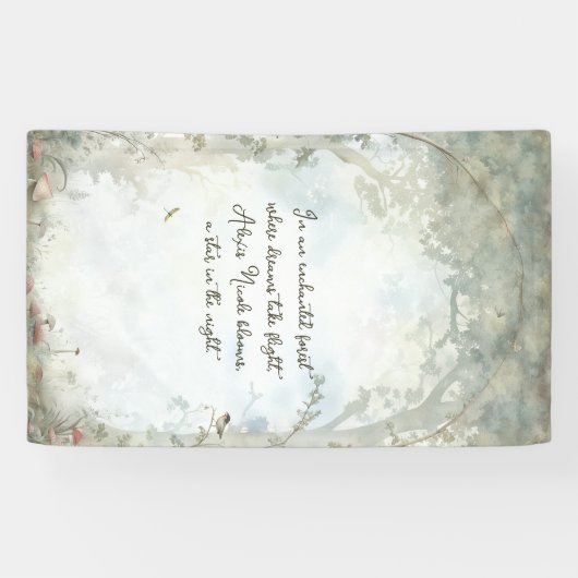 Ätherischer verzauberter Wald Banner (Horizontal)