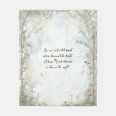 Ätherischer verzauberter Wald Fleecedecke (Vorderseite)