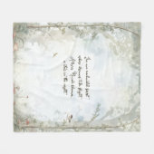 Ätherischer verzauberter Wald Fleecedecke (Vorderseite (Horizontal))