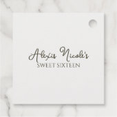 Ätherischer verzauberter Wald Geschenkanhänger (Rückseite)