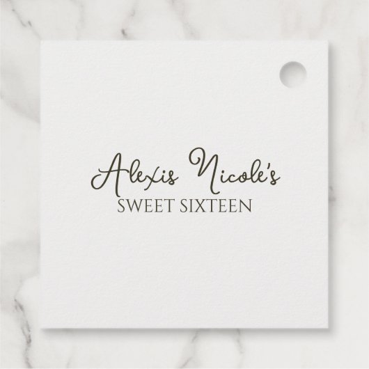 Ätherischer verzauberter Wald Geschenkanhänger (Rückseite)