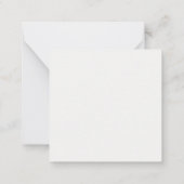 Ätherischer verzauberter Wald Mitteilungskarte (Rückseite)