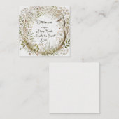 Ätherischer verzauberter Wald Mitteilungskarte (Vorne/Hinten)