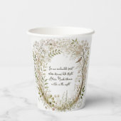 Ätherischer verzauberter Wald Pappbecher (Rückseite)