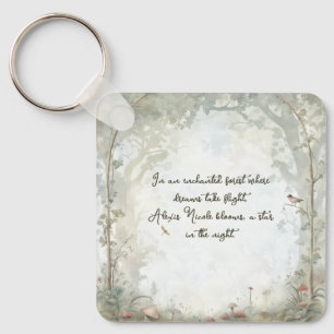 Ätherischer verzauberter Wald Schlüsselanhänger