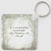 Ätherischer verzauberter Wald Schlüsselanhänger (Rückseite)