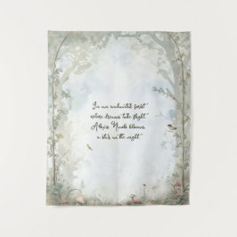 Ätherischer verzauberter Wald Wandteppich