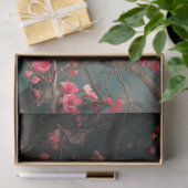 Ätherischer weißer Pfau, Kirschblütenbaum Seidenpapier (Geschenk)