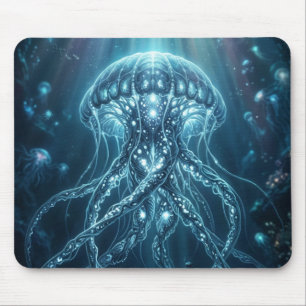 Ätherisches biolumineszentes Quallen-Gaming-Mauspa Mousepad