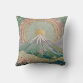 Ätherisches Blut: Pastellmosaikaner Vulkan im Früh Kissen (Rückseite)