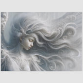 Ätherisches Engelportrait Découpage Seidenpapier (Vorderseite)