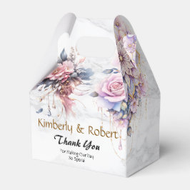 Ätherisches florales Mandala in sanfter Pastell-El Geschenkschachtel