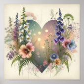 Ätherisches Herz Poster (Vorne)
