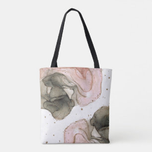 Ätherisches Moody Rosa Schwarz Gold Tinten-Fantasi Tasche