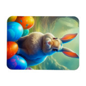 Ätherisches Osterhase mit Eierwald Magnet (Horizontal)