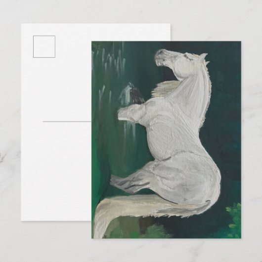 Ätherisches Pferd Postkarte (Vorne/Hinten)