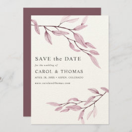 Ätherisches Rosa | schick VERTICAL Save the Date Einladung