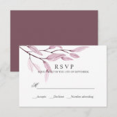 Ätherisches Rosa | WEDING RESPONSE UAWG RSVP Karte (Vorne/Hinten)
