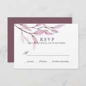 Ätherisches Rosa | WEDING RESPONSE UAWG RSVP Karte (Vorne/Hinten)