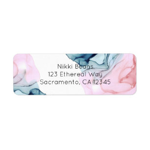 Ätherisches Teal Rosa Elegantes Modernes Glamourös