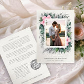 Ätherisches und bezauberndes botanisches Foto Save The Date