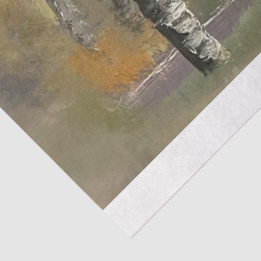 Ätherisches Walddekoupage Tissue Seidenpapier (Ausschnitt)