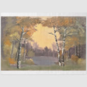 Ätherisches Walddekoupage Tissue Seidenpapier (Vorderseite)