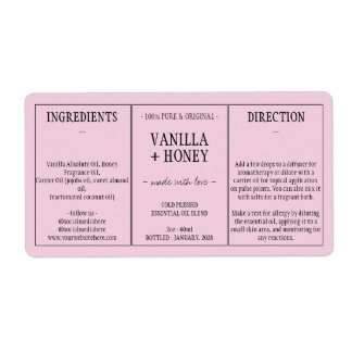 Ätheröl rosa Kosmetikflaschenhülle