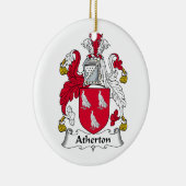 Atherton Familienwappen Keramikornament (Rechts)