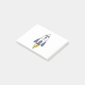Ätherum an die Mondrakete Post-it Klebezettel (angewinkelt)