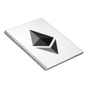 Ätherum-Kryptowährung Notizblock (Rechte Seite)