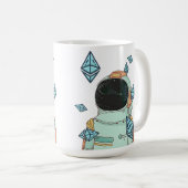 Ätherum zum Mond ETH Space Man Merch Kaffeetasse (VorderseiteRechts)
