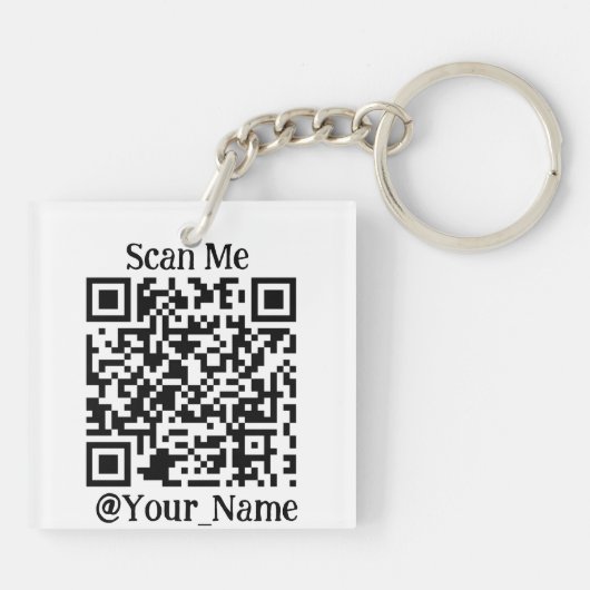 Ätherum zum Mond ETH Space Man Merch - Qr Code Schlüsselanhänger (Rückseite)