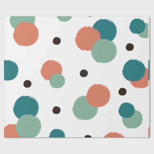 Äthetische Farbpunkte Geschenkpapier (Flach)