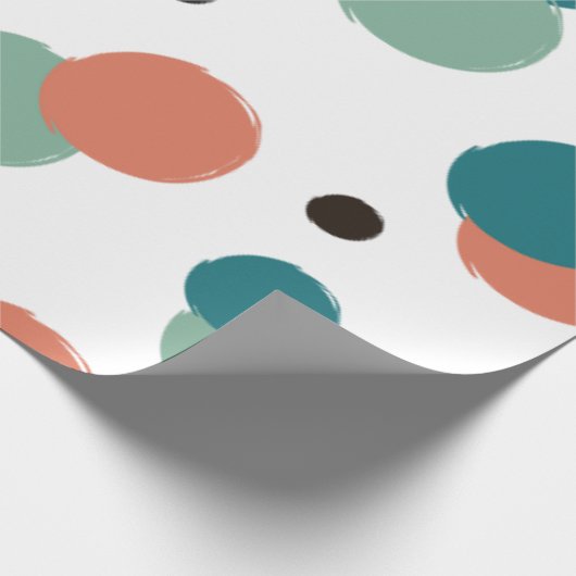 Äthetische Farbpunkte Geschenkpapier (Ecke)