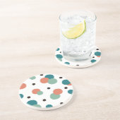 Äthetische Farbpunkte Getränkeuntersetzer (Seite)