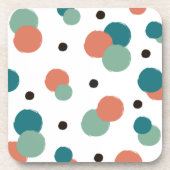 Äthetische Farbpunkte Getränkeuntersetzer (Vorderseite)