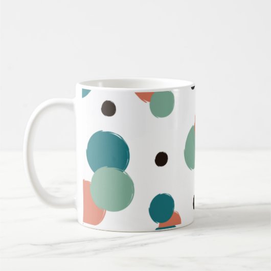 Äthetische Farbpunkte Kaffeetasse (Links)
