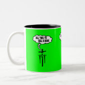 Athiest Bibel Zweifarbige Tasse (Links)