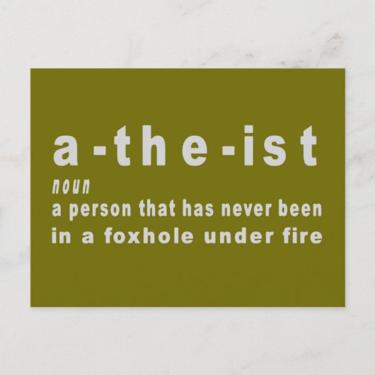 ATHIEST POSTKARTE (Vorderseite)
