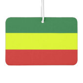 Äthiopia Rasta Flag Autolufterfrischer (Vorderseite)