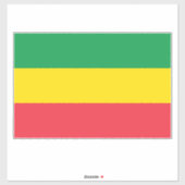 Äthiopia Rasta Flag Extra große Aufkleber (Blatt)